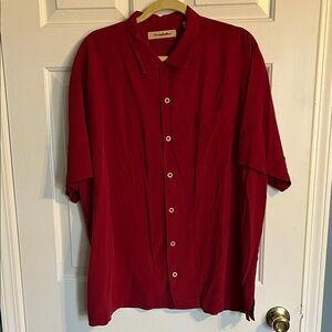 Tommy Bahama Red Casual Button Down Shirt
